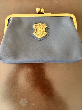 J.W. Hulme Tan Leather Lined Coin Purse with Gold-Tone Frame